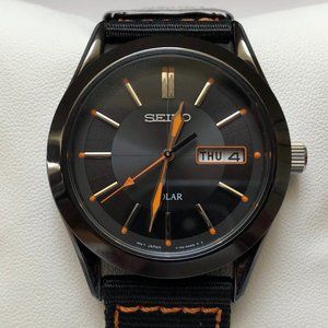 Rare Unworn Seiko Solar Men's Watch with New Movement SNE237